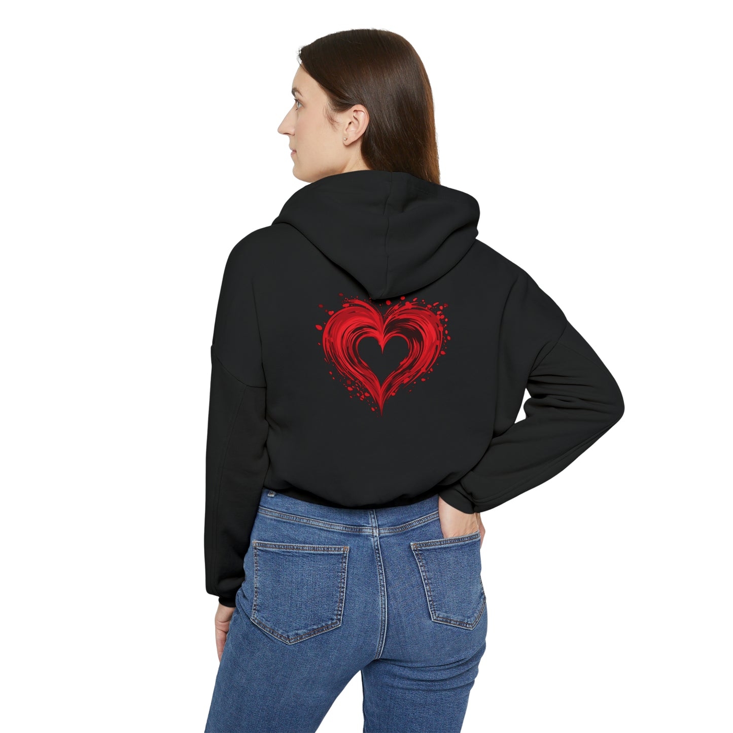 Valentine's best Gift, Women's Cinched Bottom Hoodie