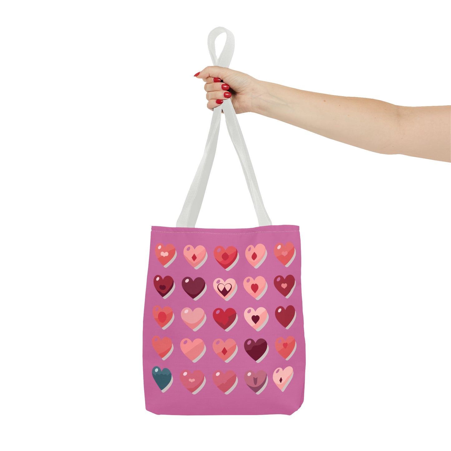 Valentine's light pink Tote Bag (AOP)