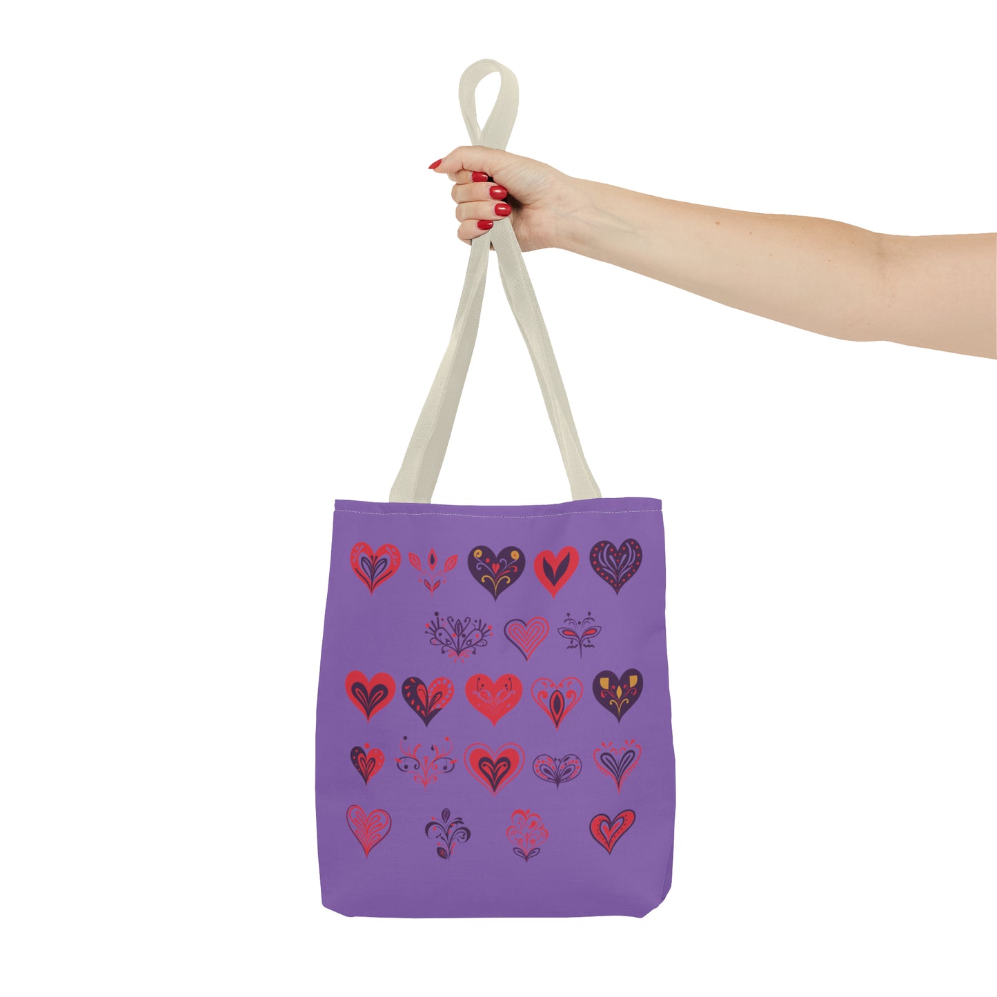 Valentine's light purple Tote Bag (AOP)