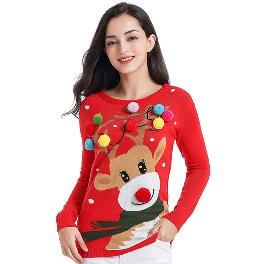 European And American Style Women's Christmas Sweater