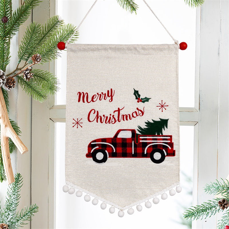 Christmas Fashion Minimalist Ornament Wall Flag