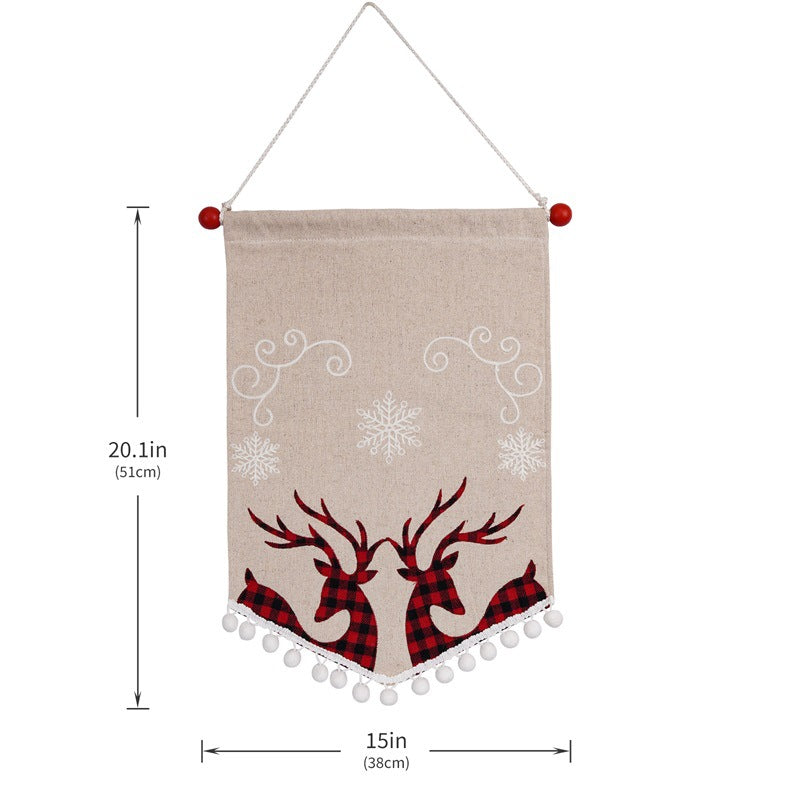 Christmas Fashion Minimalist Ornament Wall Flag