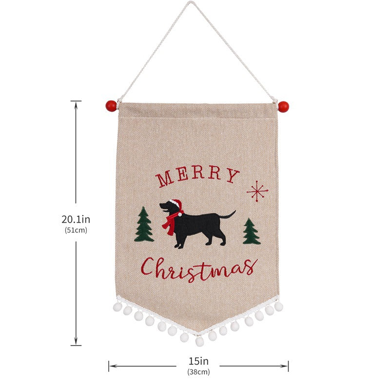 Christmas Fashion Minimalist Ornament Wall Flag