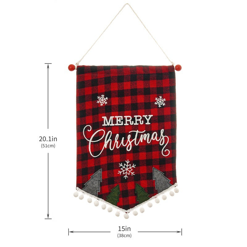 Christmas Fashion Minimalist Ornament Wall Flag