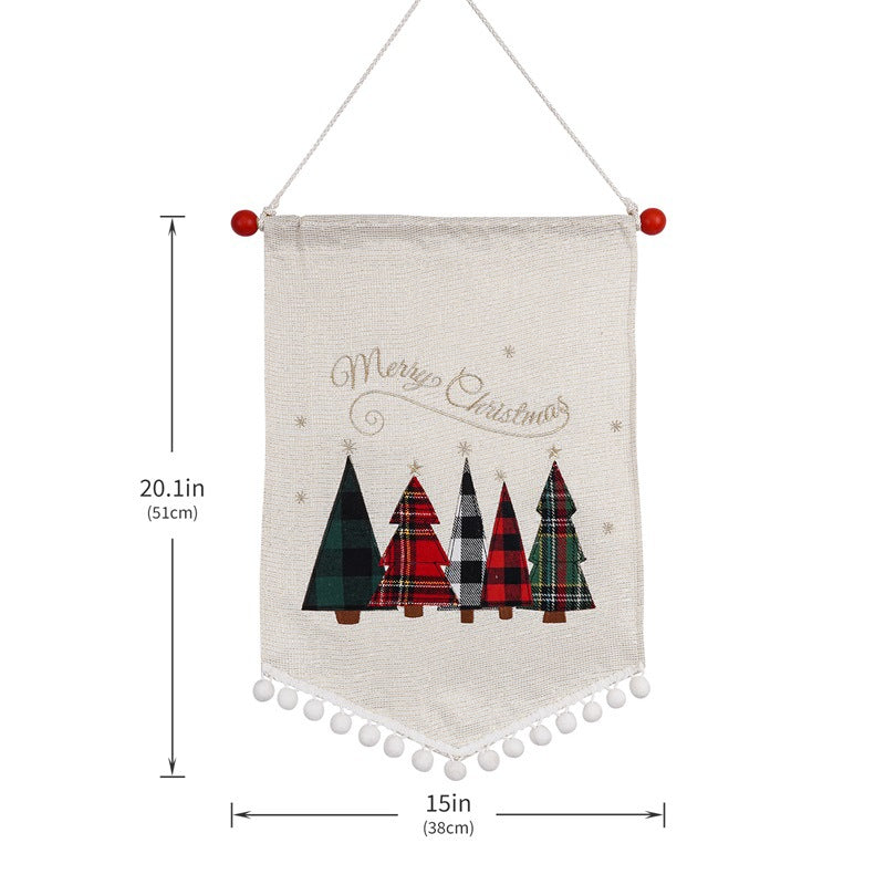 Christmas Fashion Minimalist Ornament Wall Flag