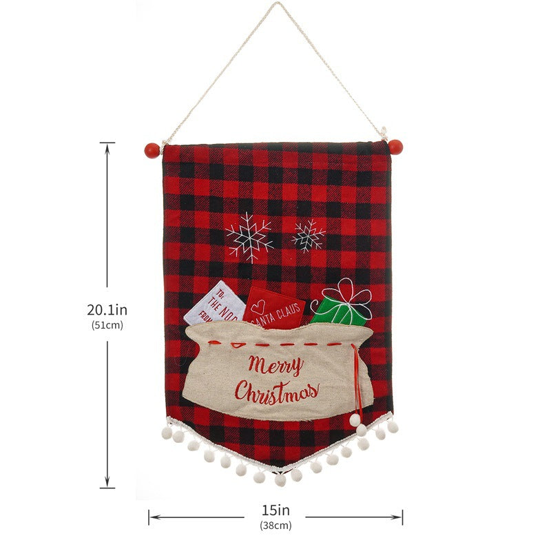 Christmas Fashion Minimalist Ornament Wall Flag