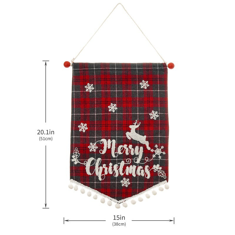 Christmas Fashion Minimalist Ornament Wall Flag