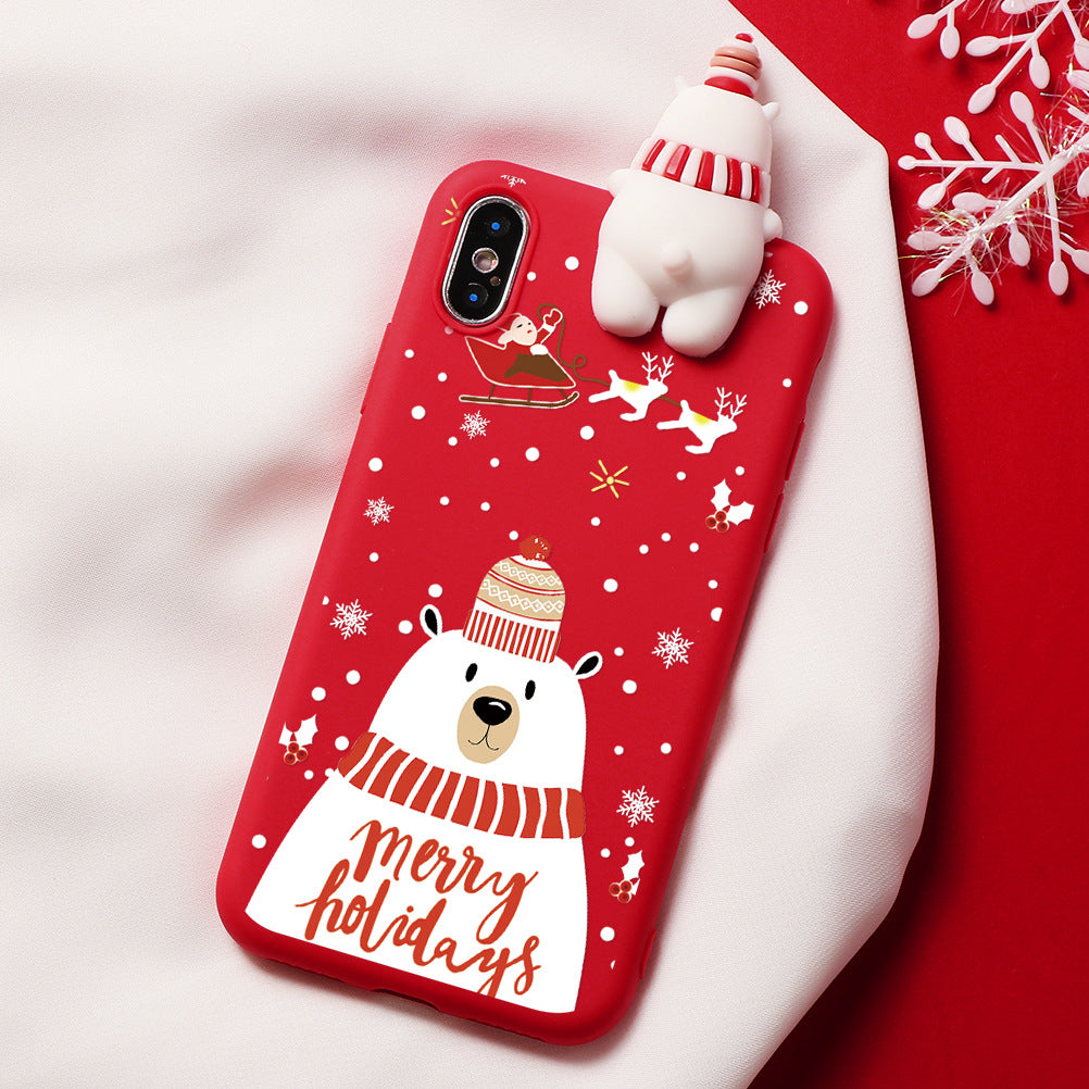 Santa Claus Soft Rainbow Christmas Phone Case