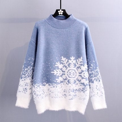 Ugly Christmas Knitted Women's Sweater Top