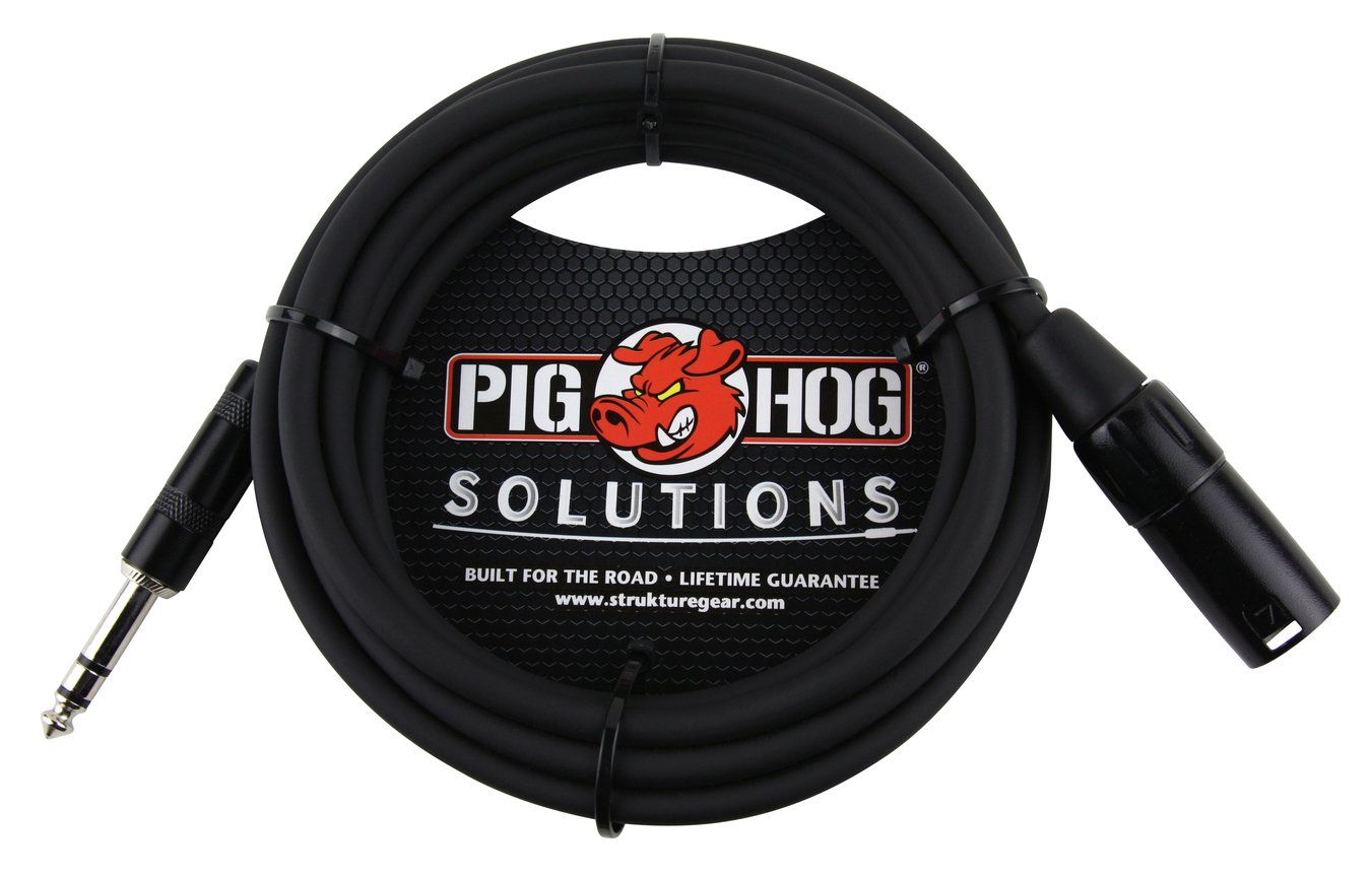 New - Pig Hog Solutions 25ft TRS(M)-XLR(M) Balanced Cable PX-TMXM25