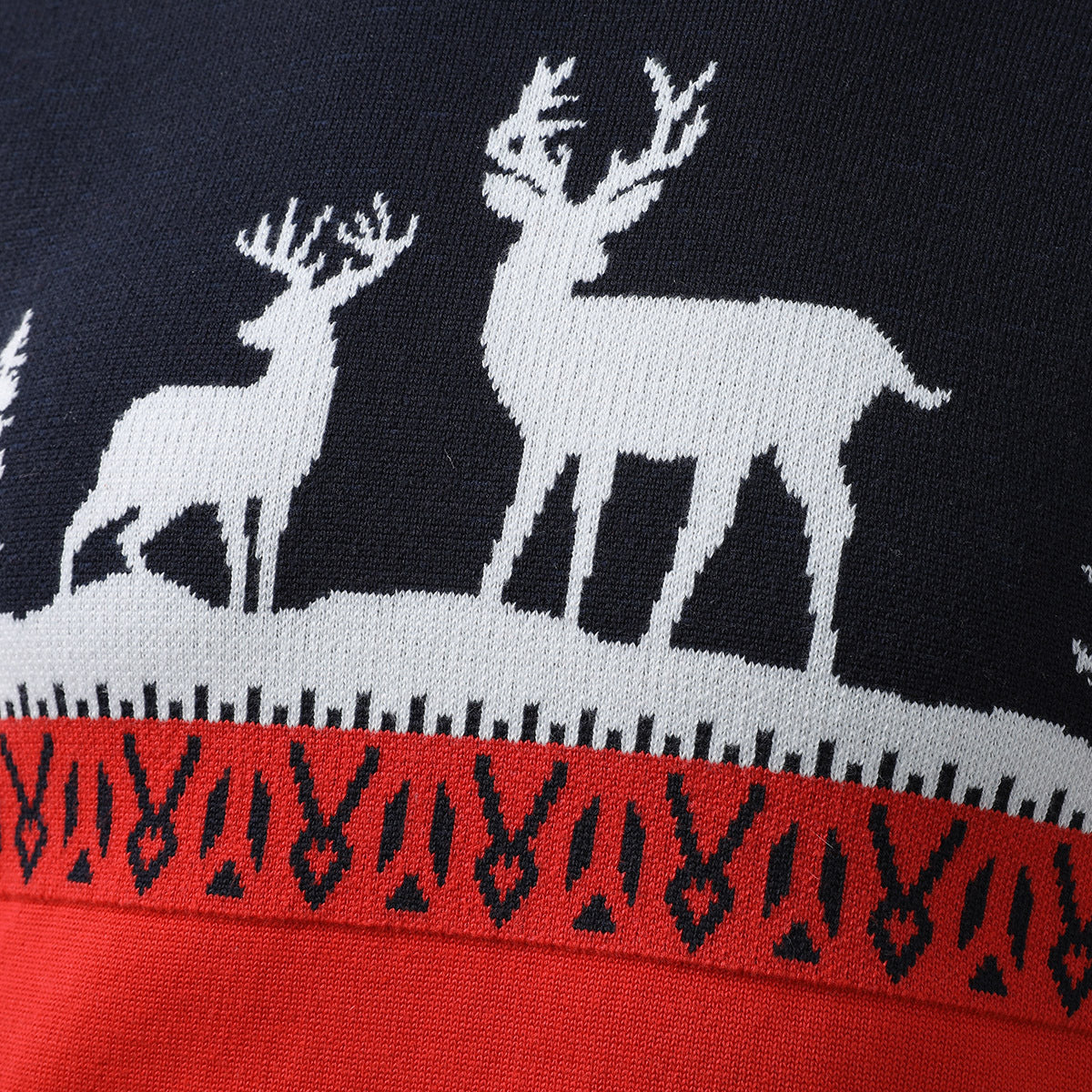 Ou Men's Little Deer Christmas Sweater