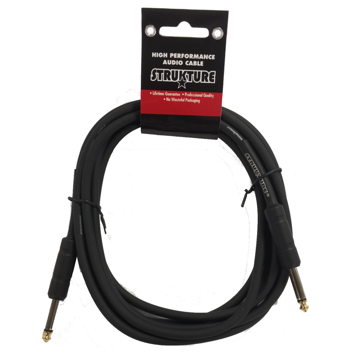 10 PACK Black Strukture 6ft Instrument Cable Thick ABS sleeve SC06 Lifetime Warranty!