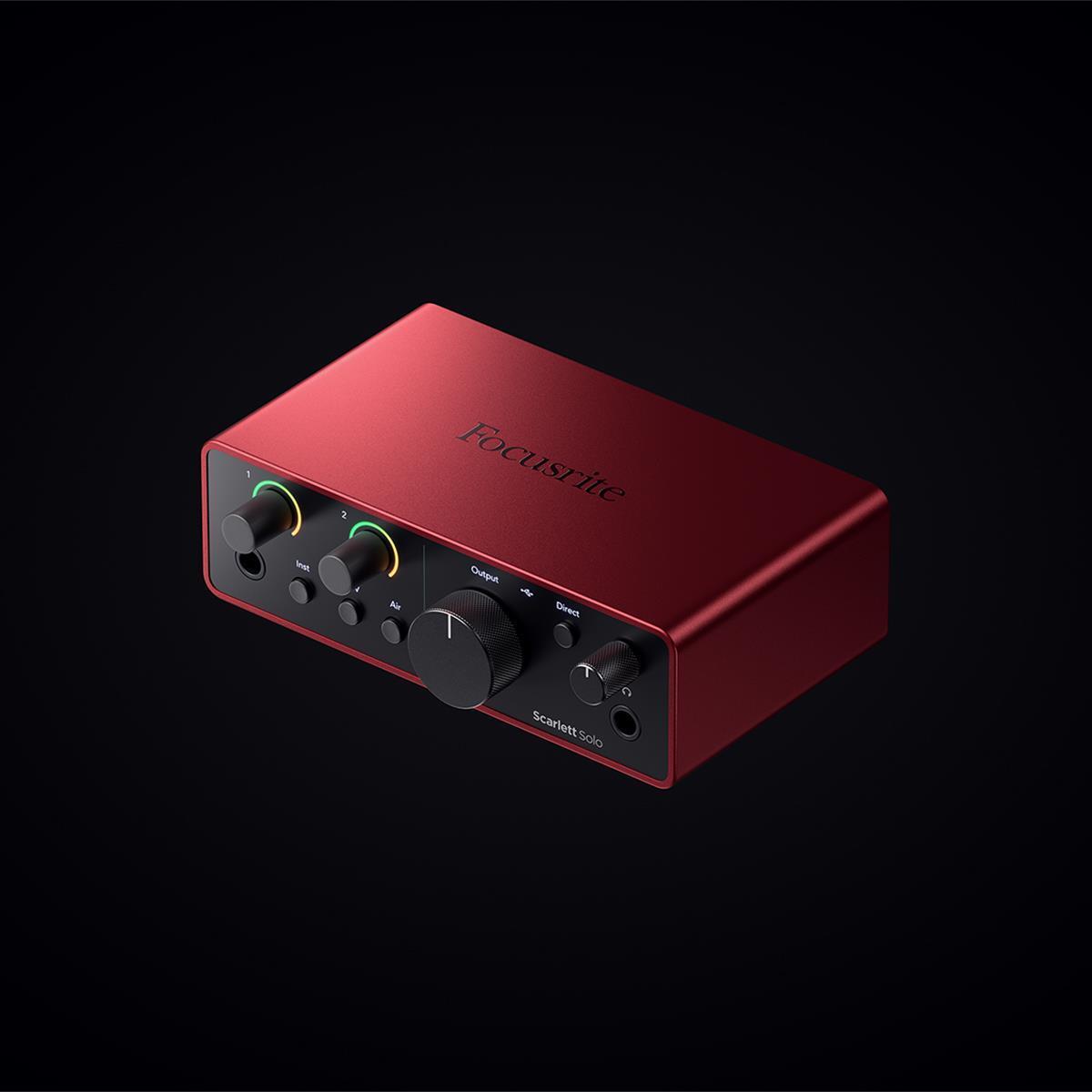 Focusrite Scarlett Solo Studio 4th Gen USB Interface w/Mic, Headphones,S/W Suite - New