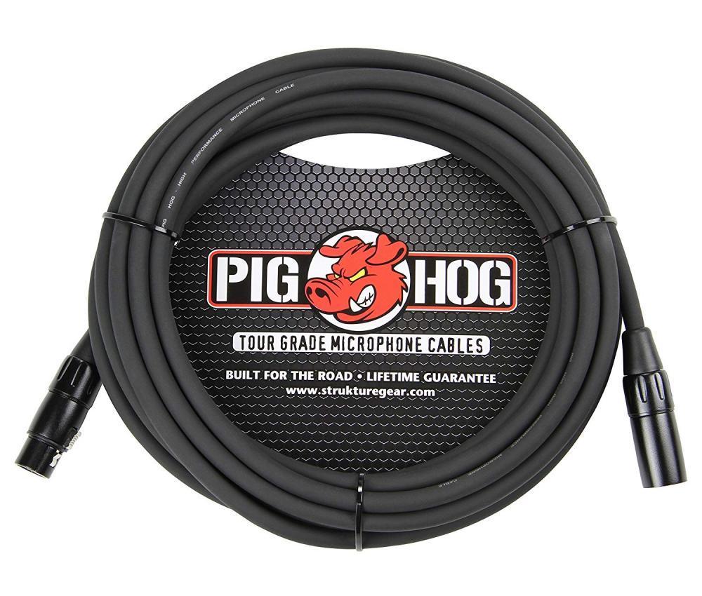 4 Pack Pig Hog PHM25 Tour Grade XLR Male to Female Mic Cable - 25" New