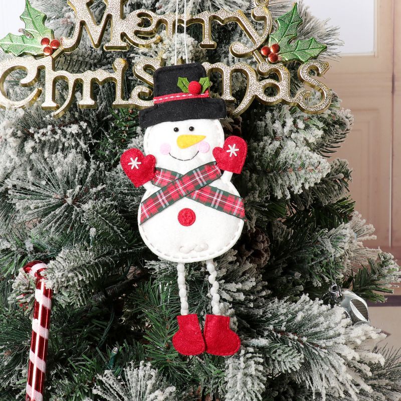 Christmas Hanging Decoration Old Man Snowman Elk Penguin Long Legs Cartoon Suit