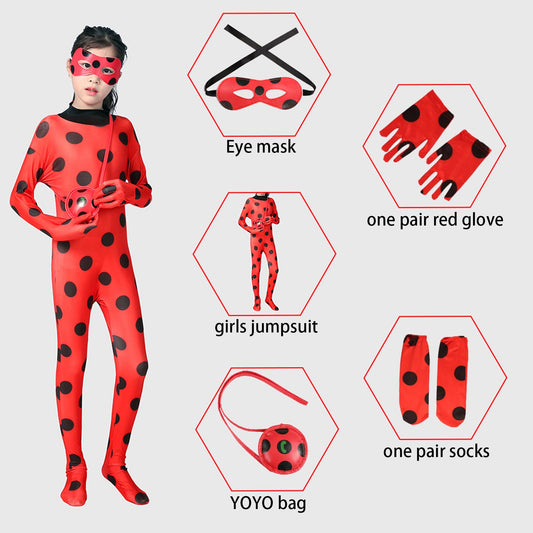 Kids Ladybug Costume: Perfect Halloween Dress Up for Carnival Fun!