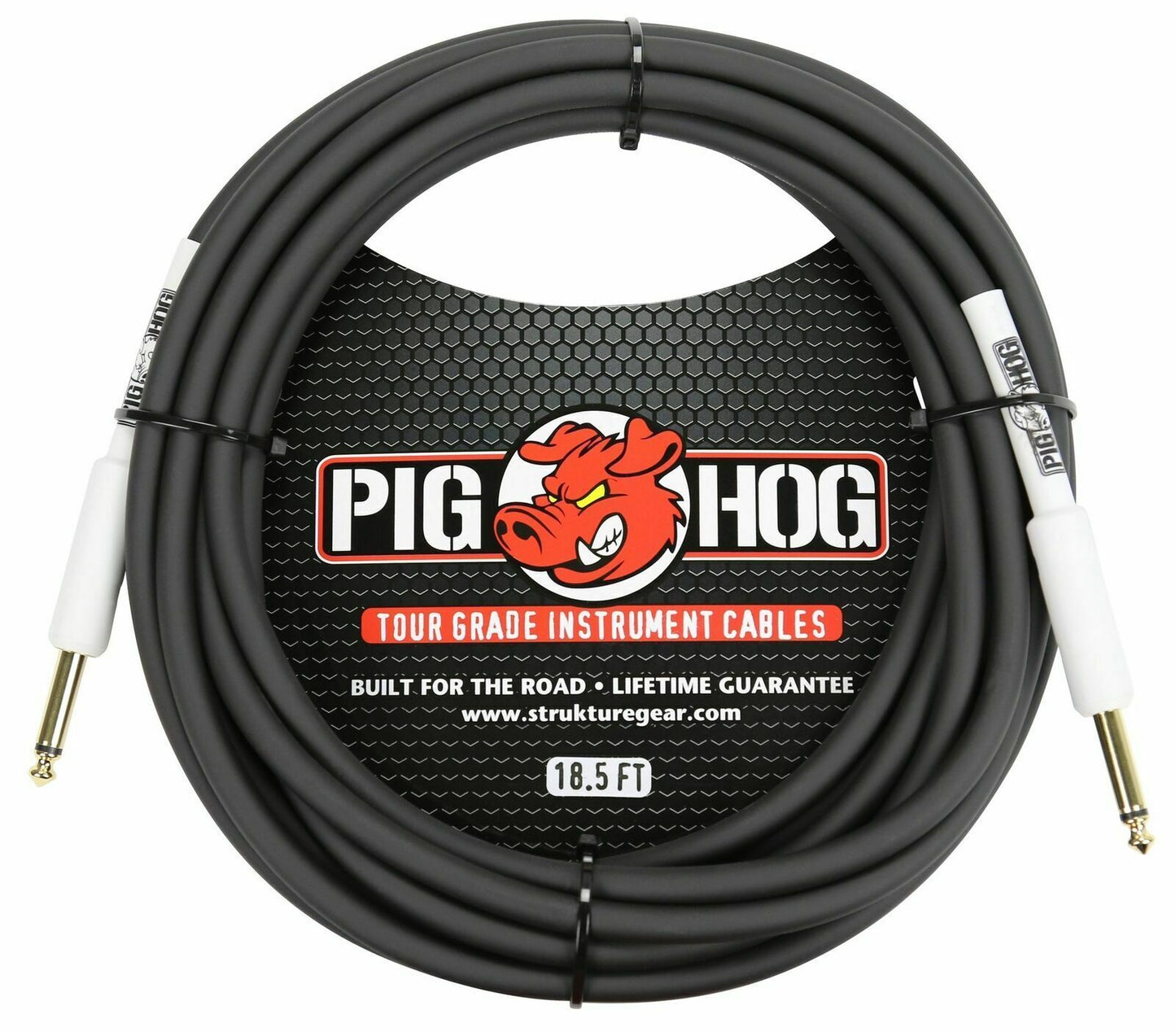 New - Pig Hog PH186 8mm Tour Grade Instrument Cable 18.6 FT 3 Pack