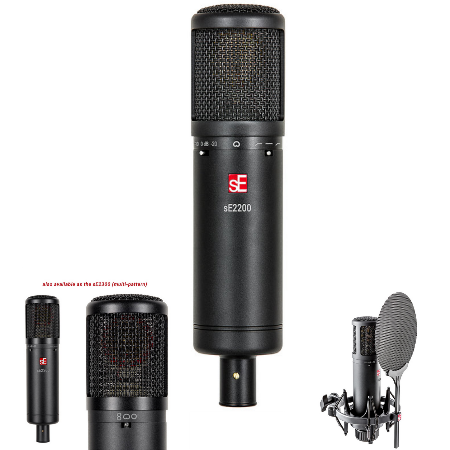 sE Electronics sE2200 Large-Diaphragm Studio Condenser Microphone - NEW