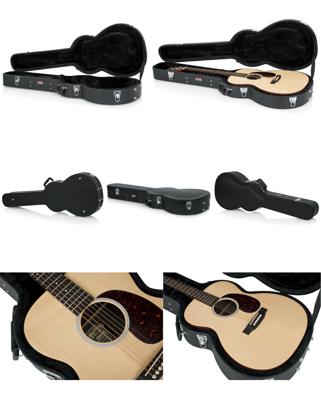 NEW - Gator Economy Wood Case and Concert Size Acoustic Guitar Hardshell (GWE-000AC)