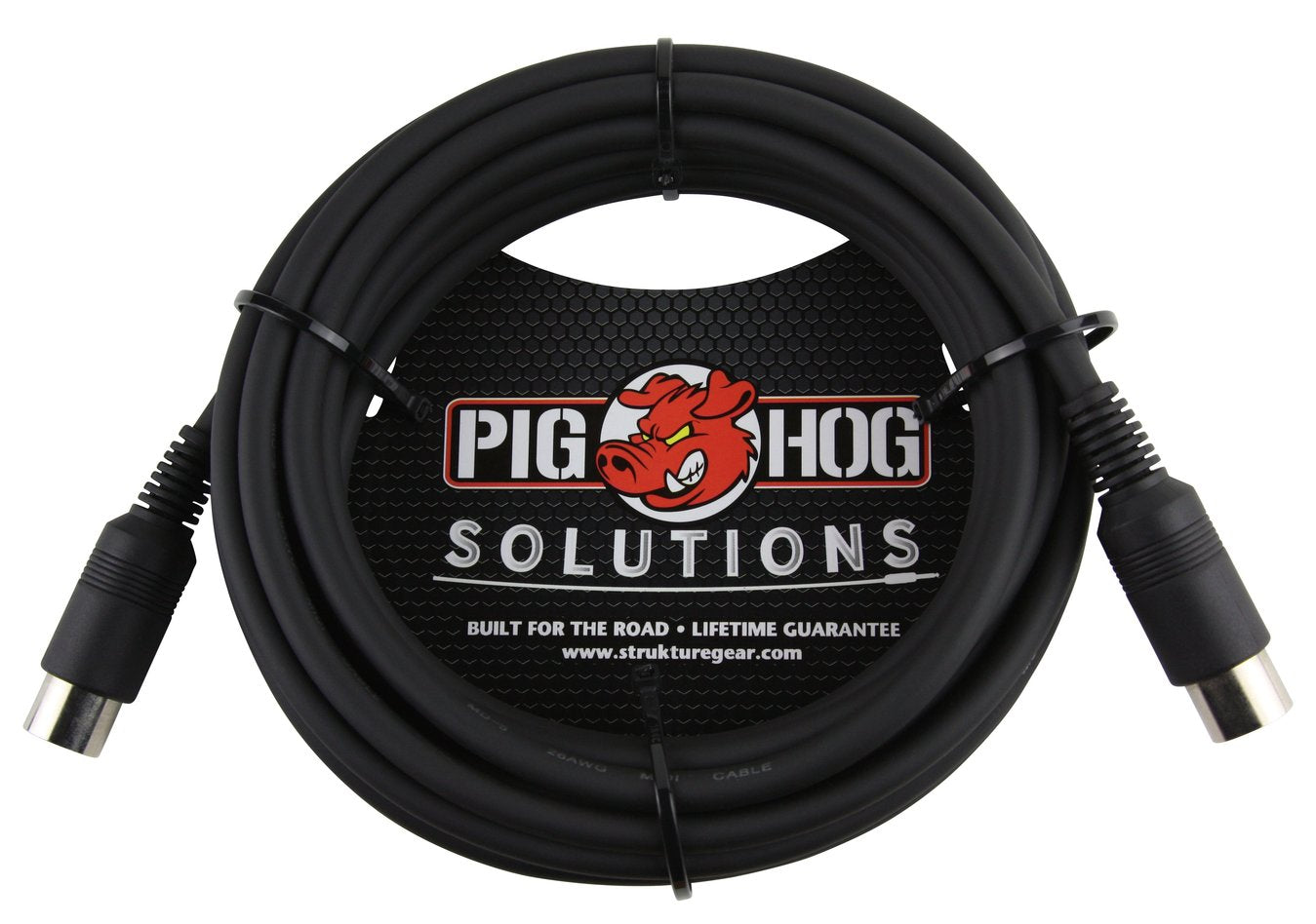 10 Pack Pig Hog Solutions PMID15 - 15ft MIDI Cable Black Instrument Interface - New