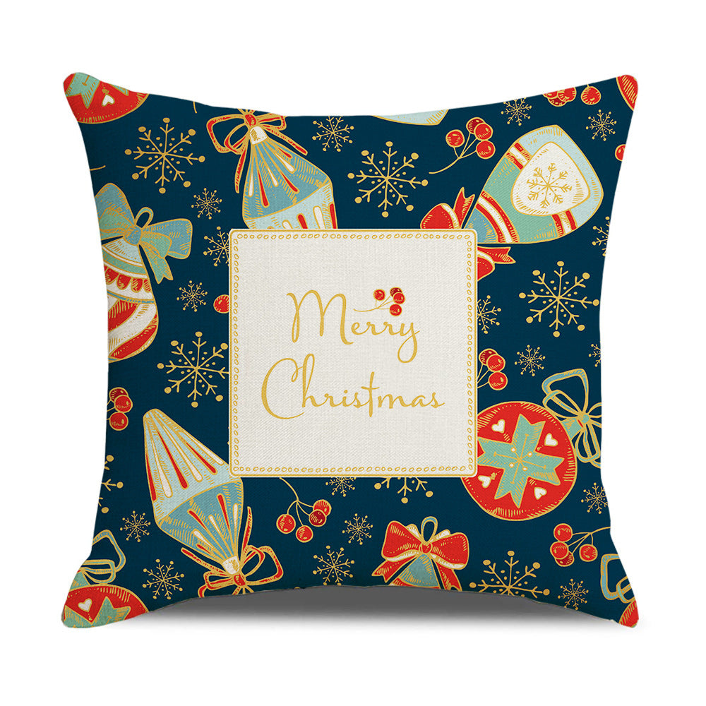 Santa Printed Cushion Sofa Cushion Home Furnishing