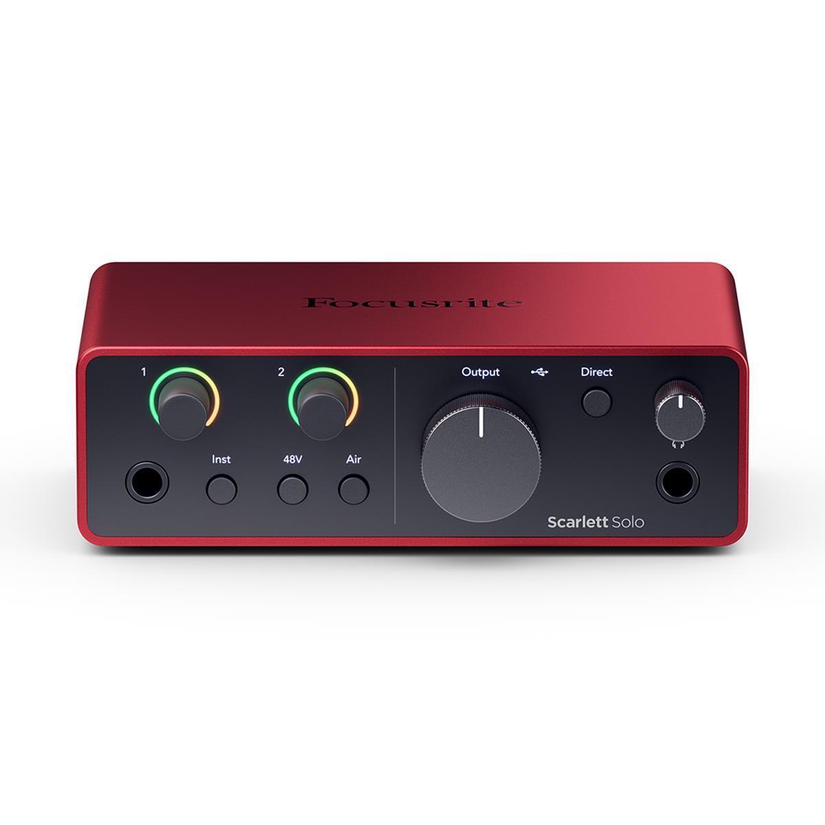 Focusrite Scarlett Solo Studio 4th Gen USB Interface w/Mic, Headphones,S/W Suite - New