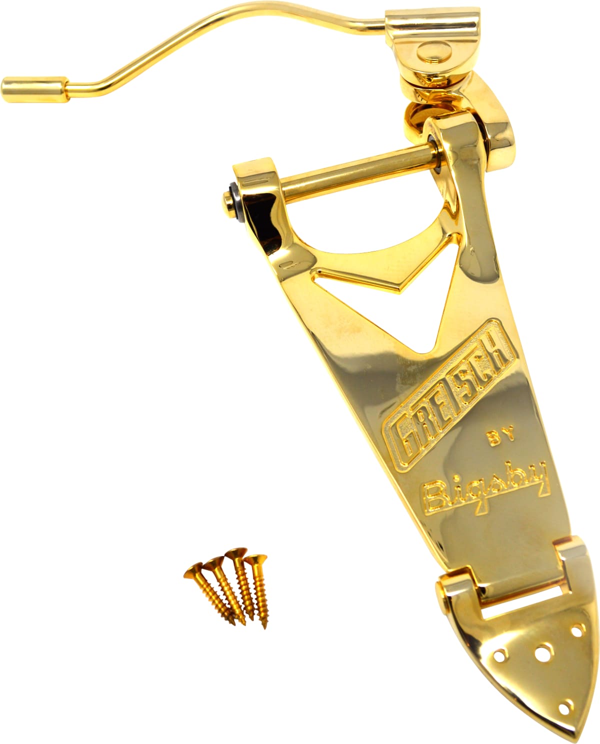 Gretsch Branded Bigsby B6 Tailpiece with wire handle-Gold NEW