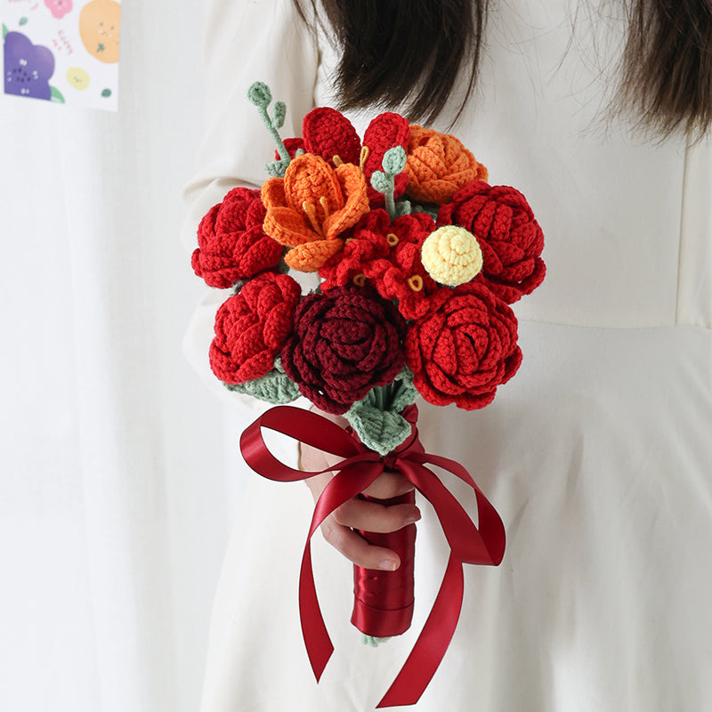 Woolen Knitting Hand Bouquet Material Package