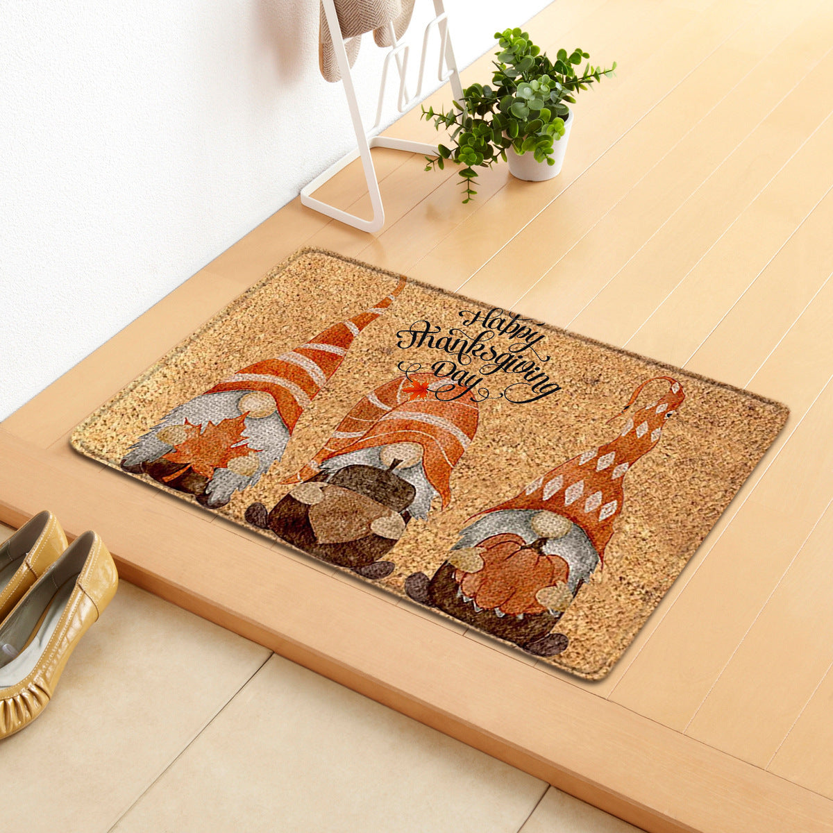 Thanksgiving Day Fall Autumn Pumpkin Doormat Thanksgiving