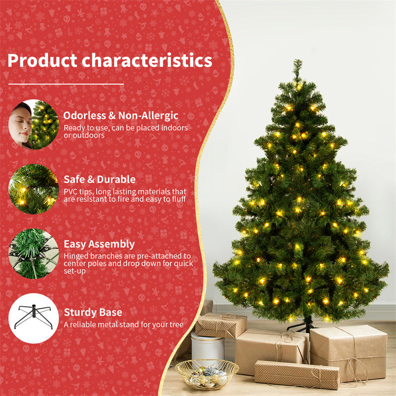 Artificial Christmas Tree PVC Luxury Encryption Christmas Supplies Holiday Home Party Mall Floor Decoration