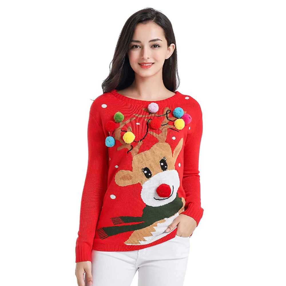 European And American Style Women's Christmas Sweater