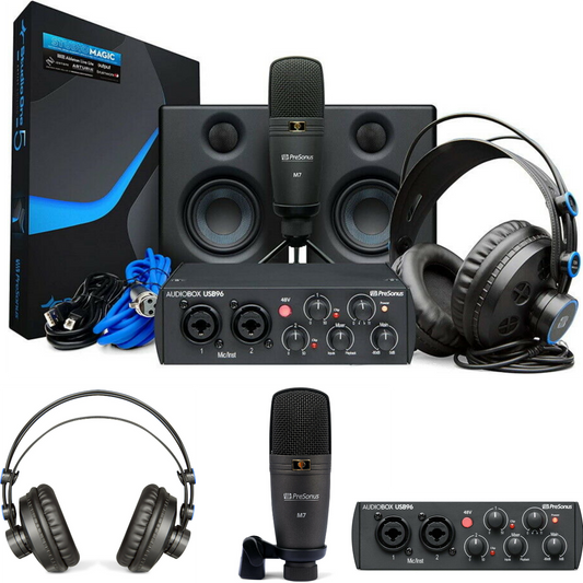 Presonus AudioBox 96 25th Anniversary Studio Ultimate Recording Bundle - New!