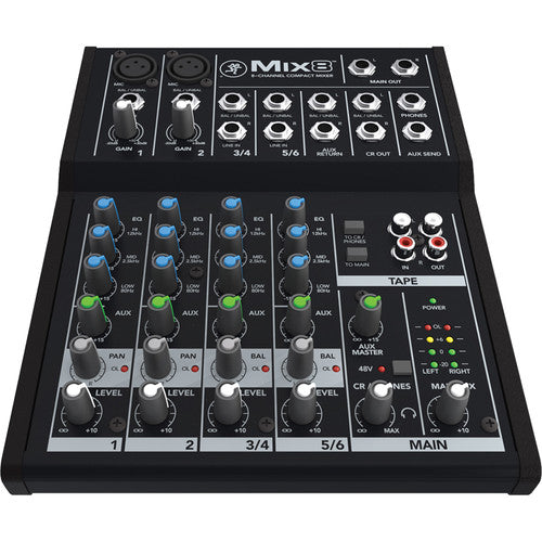 Mackie Mix8 8-channel Compact Mixer -NEW