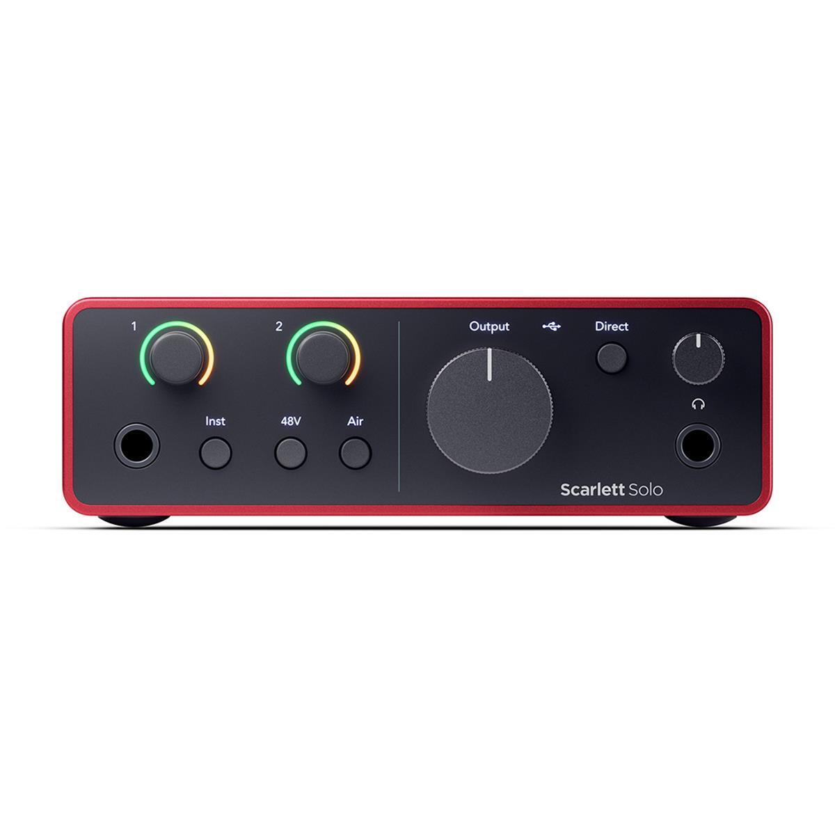 Focusrite Scarlett Solo Studio 4th Gen USB Interface w/Mic, Headphones,S/W Suite - New