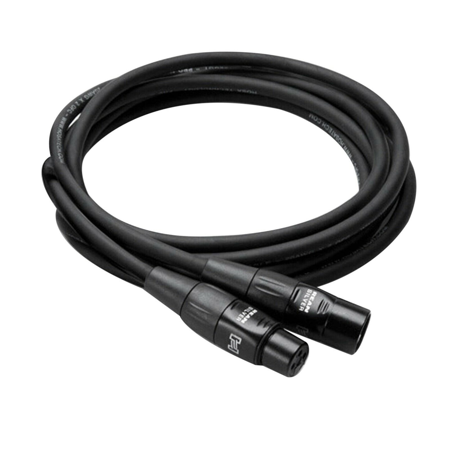 10 Pack Hosa Pro Microphone Cable, Neutrik REAN Connectors REAN XLR3F to XLR3M, HMIC-005 (5 Feet)