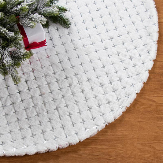 Creative Fashion White Christmas-tree Skirt