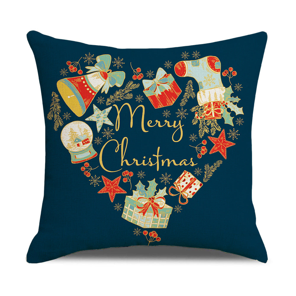 Santa Printed Cushion Sofa Cushion Home Furnishing