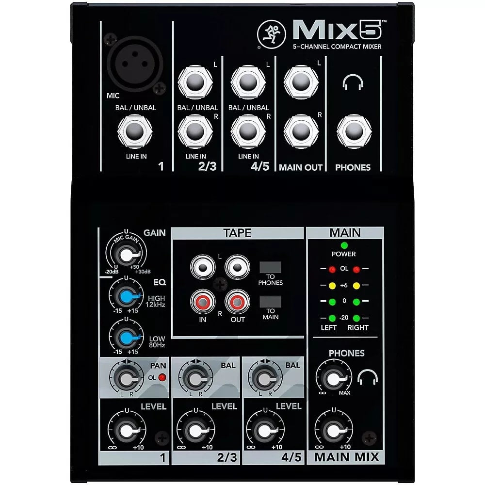 Mackie Mix5 5-Channel Compact Mixer - New