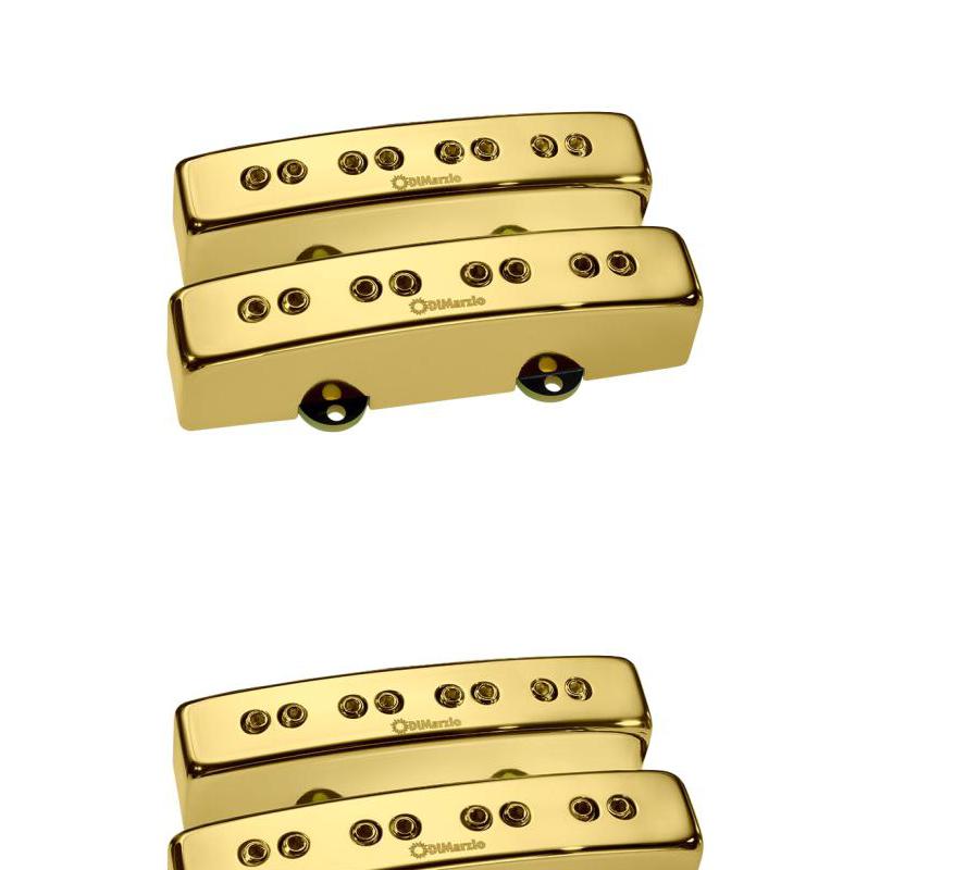 DiMarzio DP302 RELENTLESS JTM BASS PAIR, Gold Cover - New