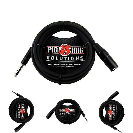 NEW - Pig Hog PX-TMXM50 Solutions 50Ft TRS(M)-XLR(M) Balanced Cable Lifetime Warranty