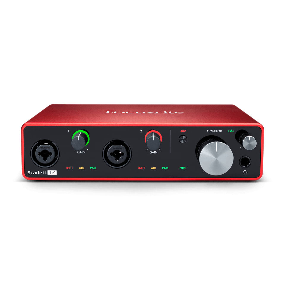 New - Focusrite Scarlett 4i4 3rd Gen USB Recording Interface