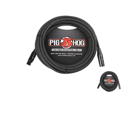 Pig Hog PHM25 XLR High Performance 8mm Microphone Cable, 25 Ft