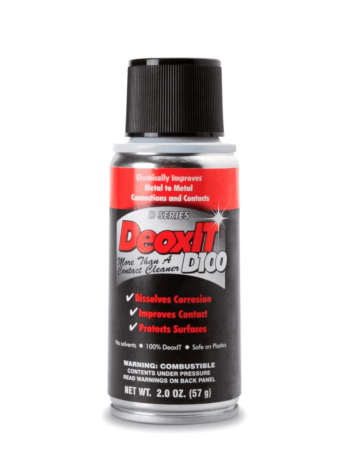 New - Hosa D100S-2 CAIG DeoxIT Contact Cleaner, 100% Spray, 2 oz