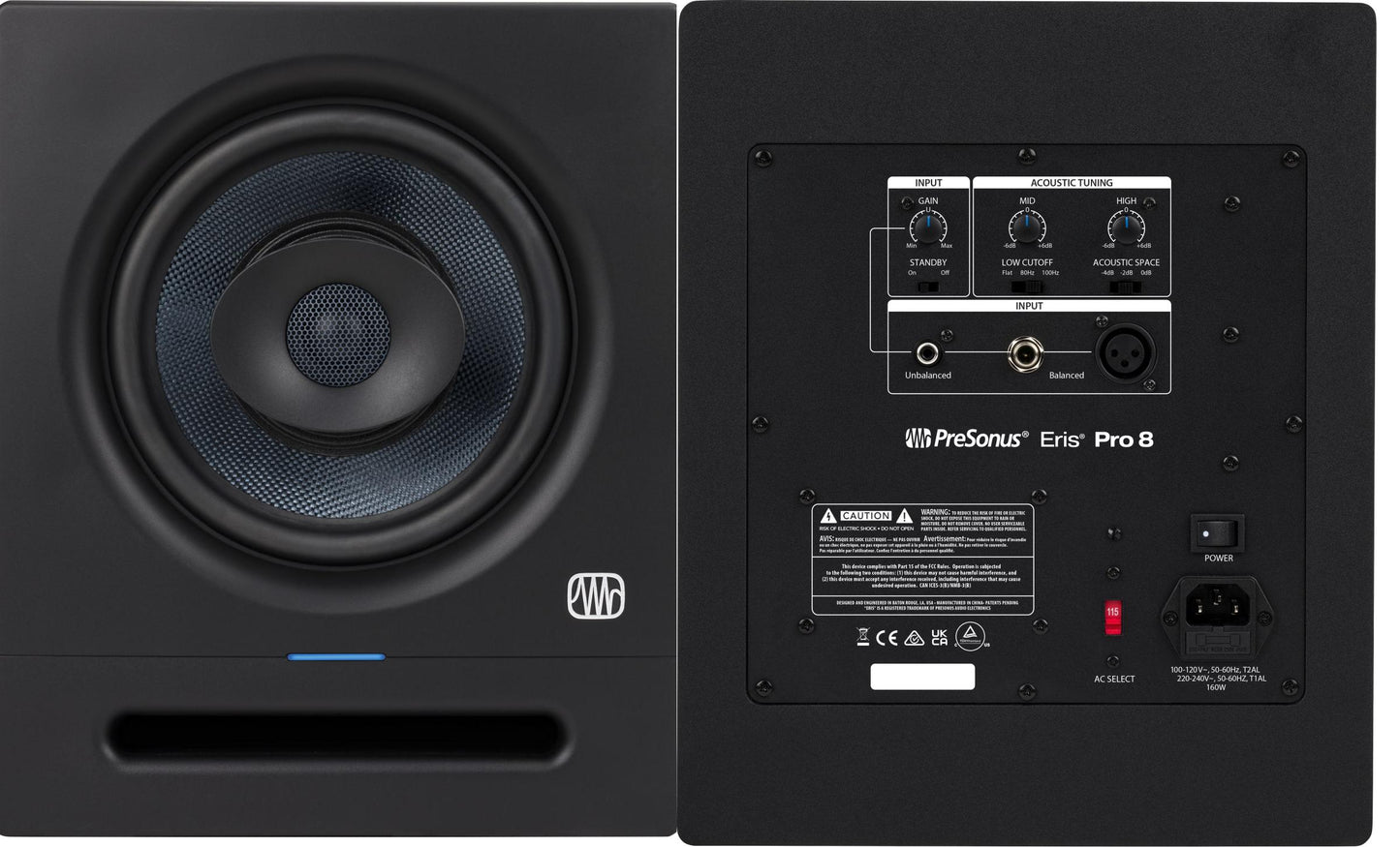 PreSonus Eris Pro 8 8-inch Powered Studio Monitor -NEW