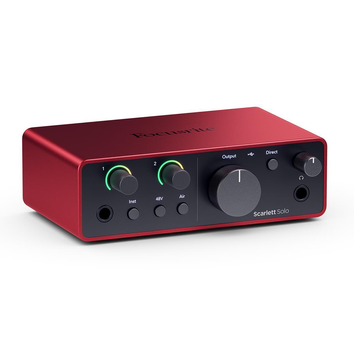 Focusrite Scarlett Solo Studio 4th Gen USB Interface w/Mic, Headphones,S/W Suite - New