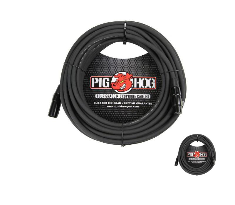 NEW Pig Hog PHM100 XLR High Performance 8mm Microphone Mic Cable, 100 Foot Ft