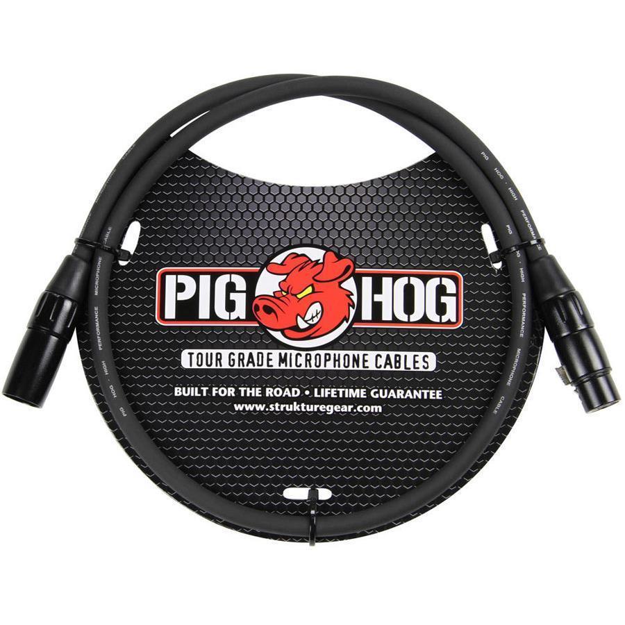 8-Pack Pig Hog PHM3 8mm Tour Grade Microphone XLR Cable 3ft - New