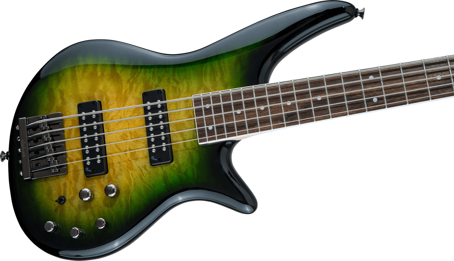 Jackson Spectra JS3QV Bass Guitar - Alien Burst- NEW