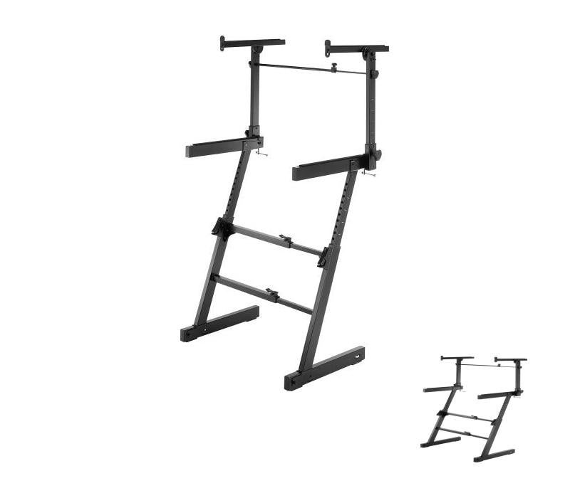 Hercules Stands KS410B Autolock Z-Keyboard Stand with Tier -NEW