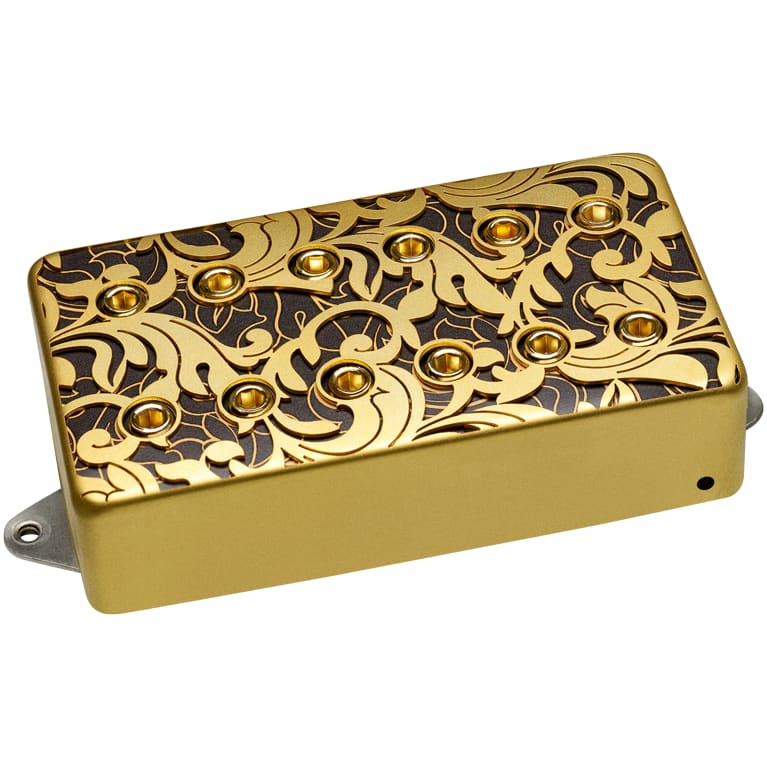 DiMarzio Steve Vai UtoPIA Bridge Signature Humbucker Pickup - F-spaced - Satin Gold/Black -NEW